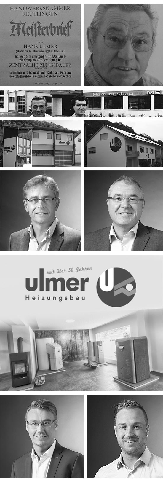 Geschichte der Ulmer Heizungsbau GmbH in Reutlingen Tübingen Mössingen